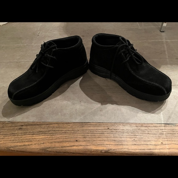 SAO Stacy Adams black suede shoes size 12M - Picture 6 of 10